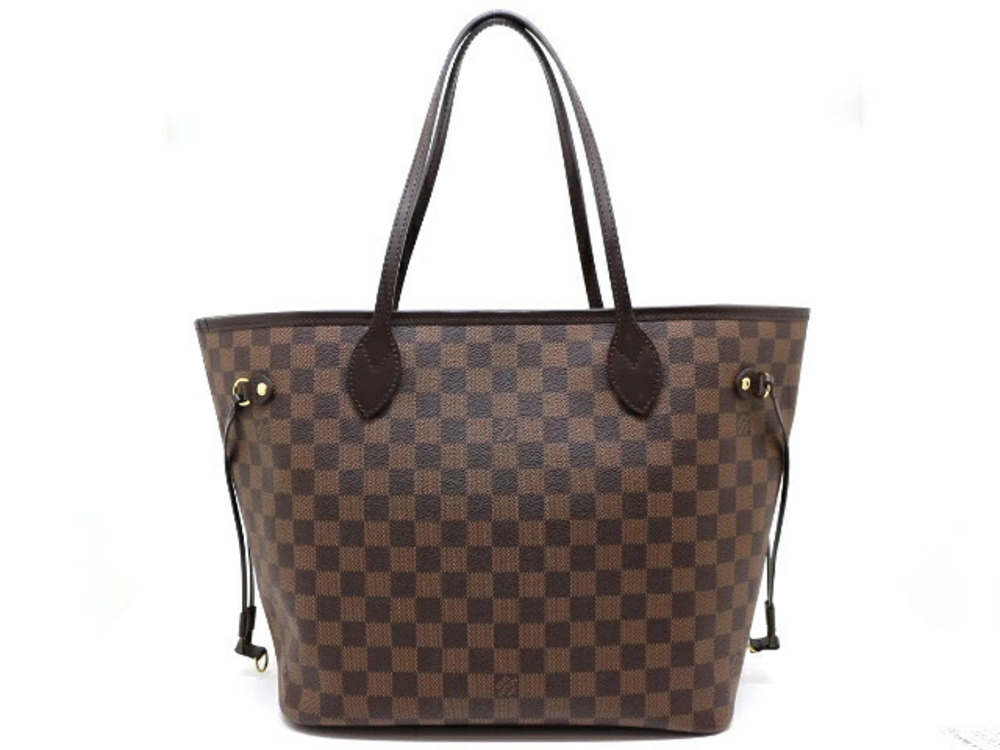 LOUIS VUITTON Neverfull Tote Bag Damier Cerise Red